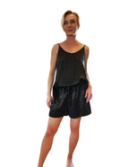 Silk Top and Silk Shorts