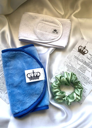 Skincare Minnie Pack - Headband, Towel, Scrunchie - ELITE SILK NEW ZEALAND