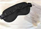 Silk sleep mask, back image, colour black