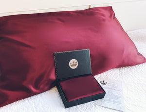 Burgundy 22mm Silk Pillowcase