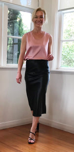 Liquid Skirt - Mulberry Silk Skirt