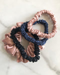 silk scrunchies set 4