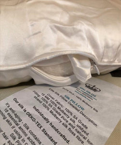 NZ MADE Silk Pillow - Filled With Silk Floss - 100% Silk Cover - ELITE SILK NEW ZEALAND
