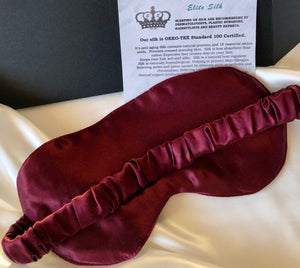 22 Momme Mulberry Silk Sleep Mask filled with silk strand fiber - ELITE SILK NEW ZEALAND